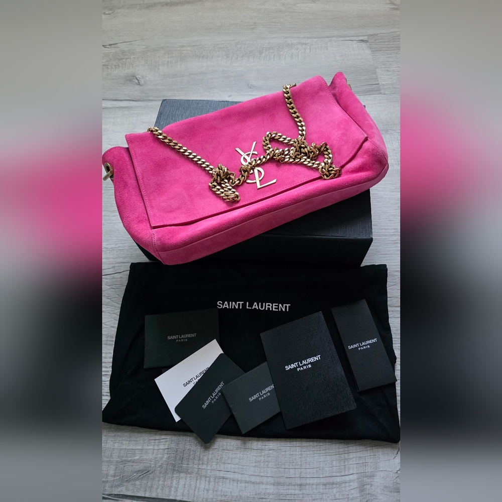 Saint Laurent Kate Medium Reversible Shoulder Bag.